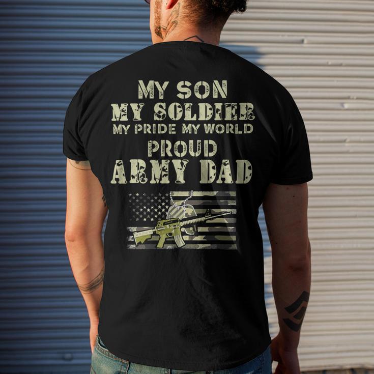 My Son My Soldier My Pride My World 695 Shirt Men's Crewneck Short Sleeve Back Print T-shirt Gifts for Him