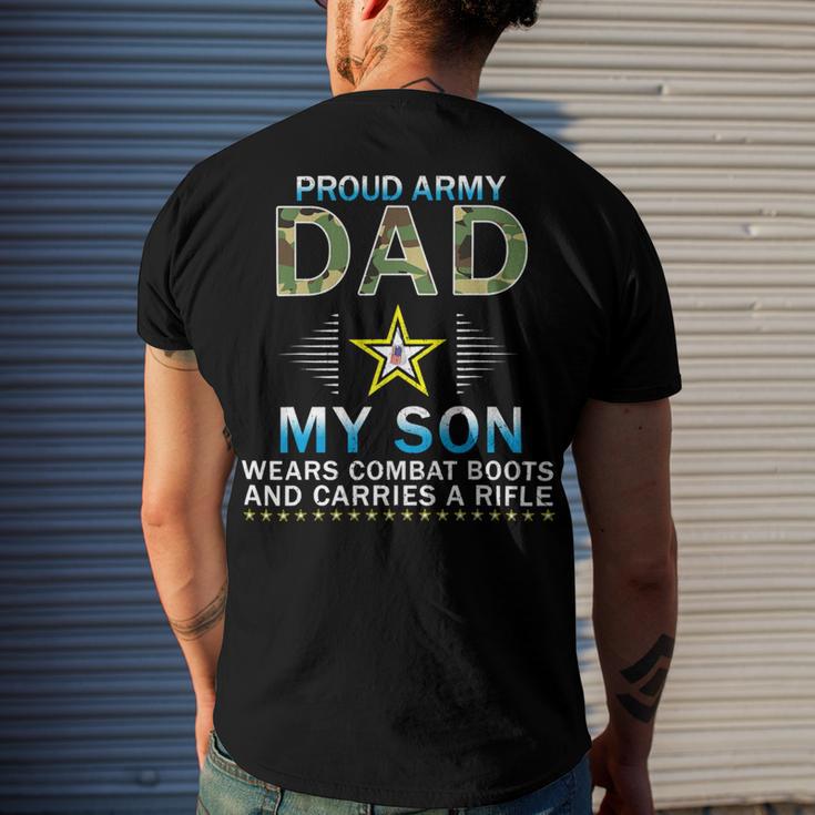 My Son Wears Combat Bootsproud Army 690 Shirt Men's Crewneck Short Sleeve Back Print T-shirt Gifts for Him