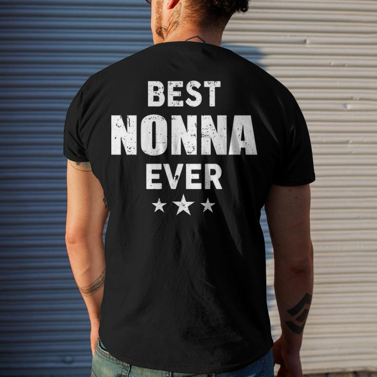 Nonna Grandpa Best Nonna Ever Men's T-Shirt Back Print Gifts for Him