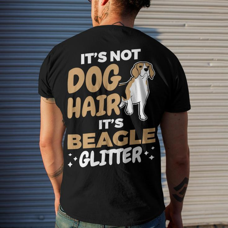 Not Dog Hair Beagle Glitter Pet Owner Dog Lover Beagle 61 Beagle Dog Men's T-shirt Back Print Gifts for Him