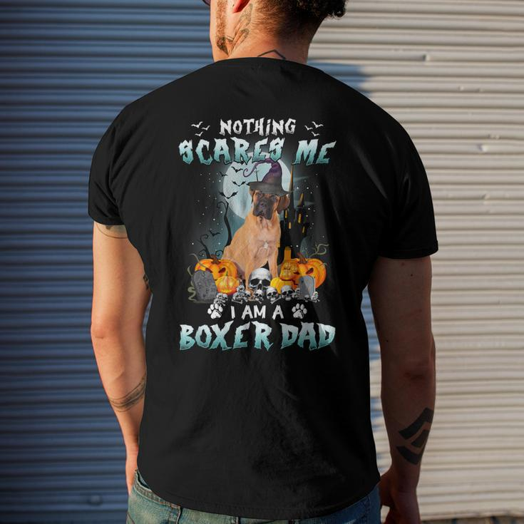 Nothing Scares Me Im A Boxer Dad Halloween Costume Dog Men's T-shirt Back Print Gifts for Him
