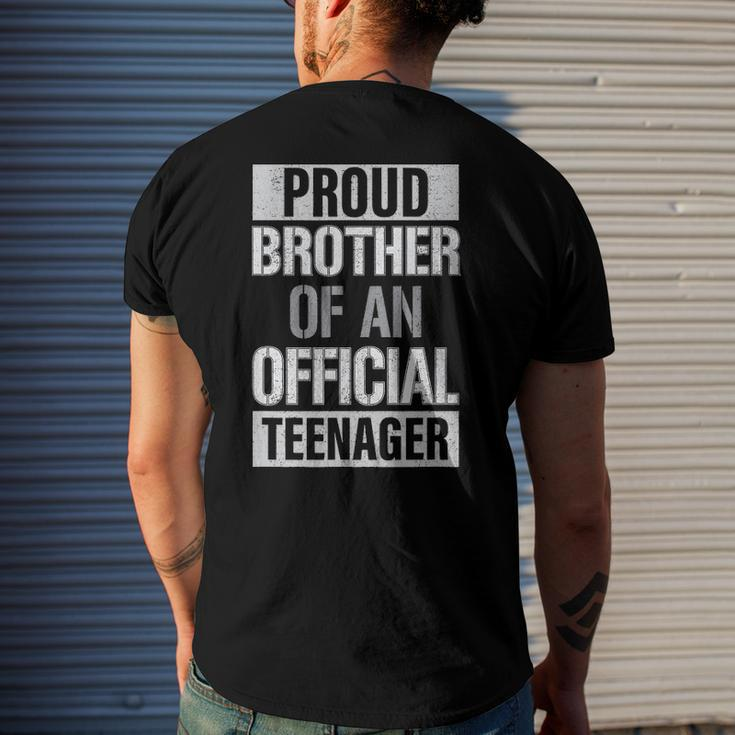 Official Teenager Brother 13Th Birthday Brother Party Men's Back Print T-shirt Gifts for Him
