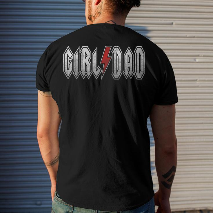 Outnumbered Dad Of Girls Men Fathers Day For Girl Dad V2 Men's Back Print T-shirt Gifts for Him