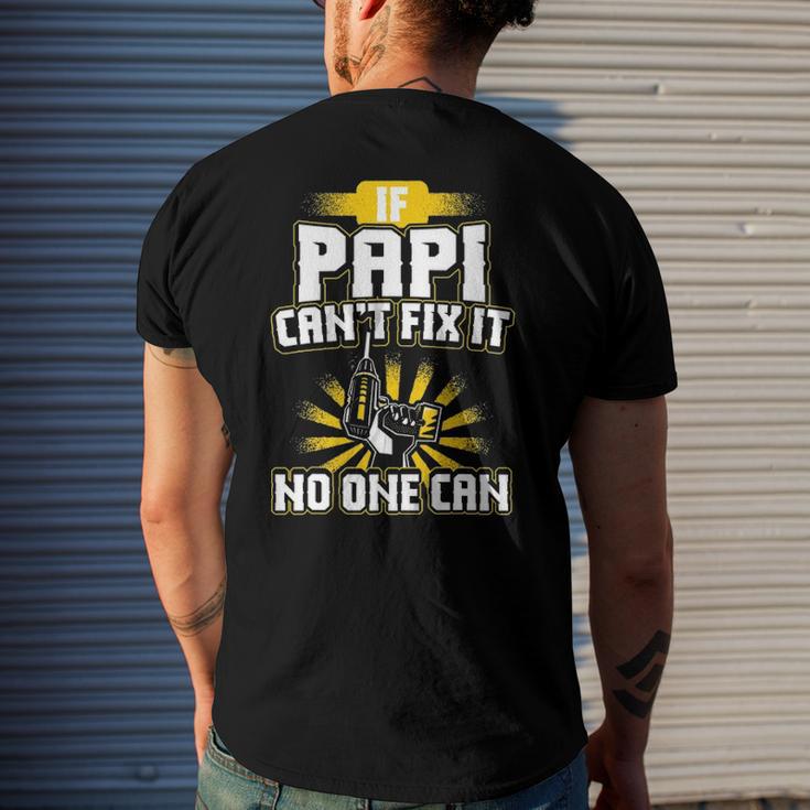Papi If Papi Cant Fix It Men's Back Print T-shirt | Mazezy