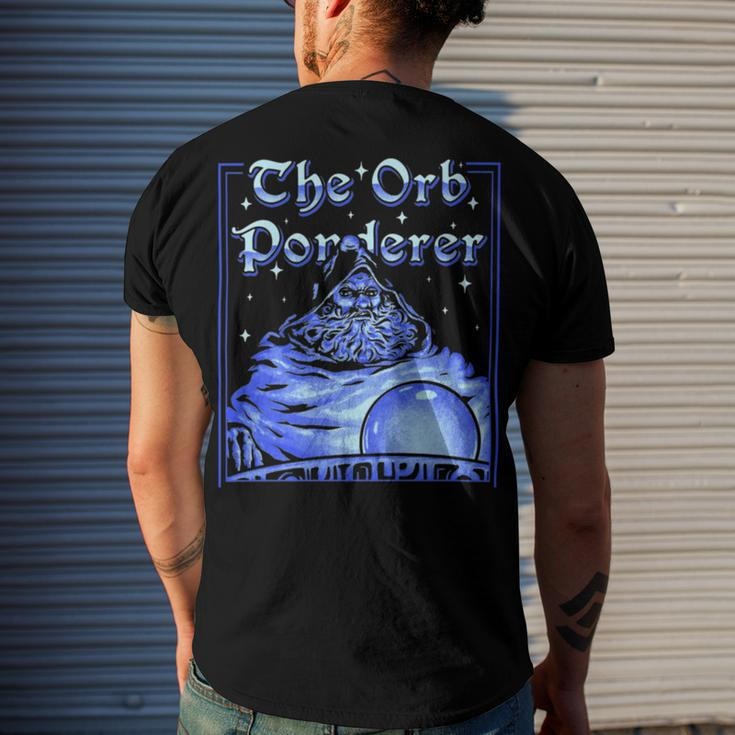 Pondering Orb Men's Crewneck Short Sleeve Back Print T-shirt Funny Gifts