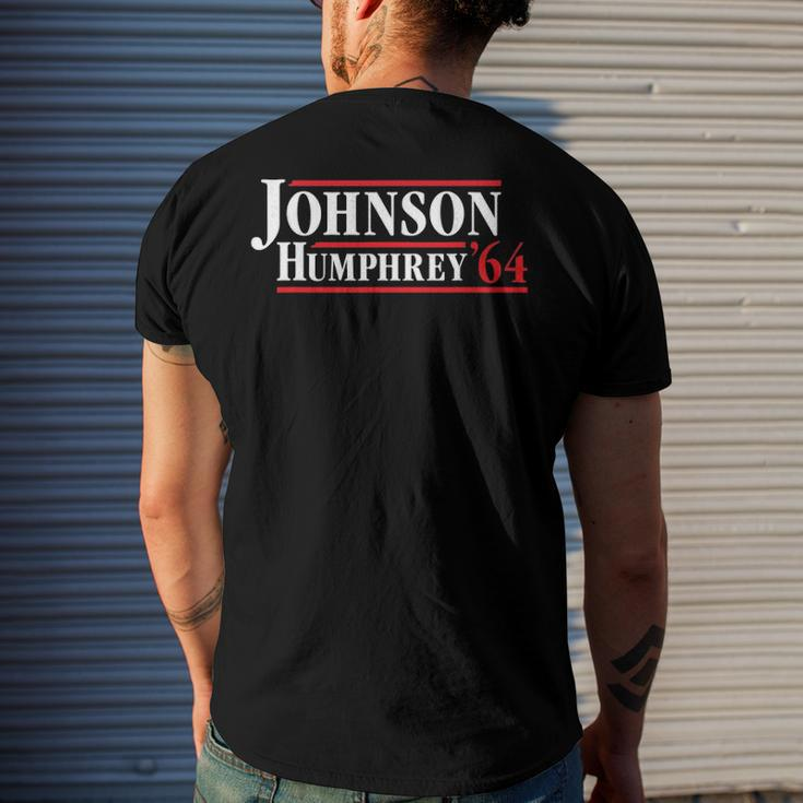 President Lyndon B Johnson 1964 - Retro 4Th Of July Men's Back Print T-shirt Gifts for Him