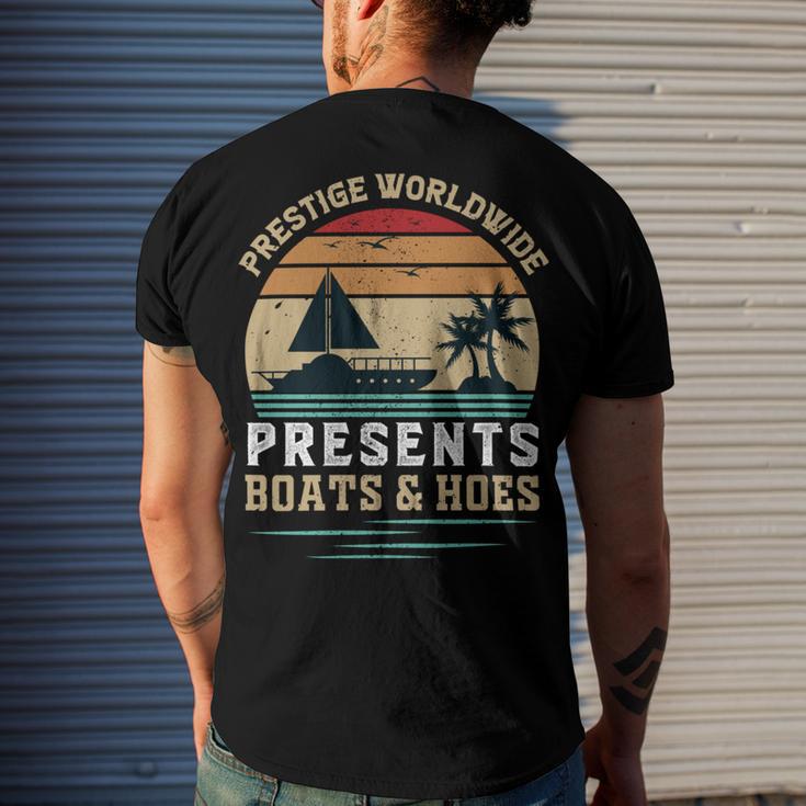 Prestigeworldwide Presentsboats Andhoes Vintage Funny Boating Boating Gifts Men's Crewneck Short Sleeve Back Print T-shirt Gifts for Him