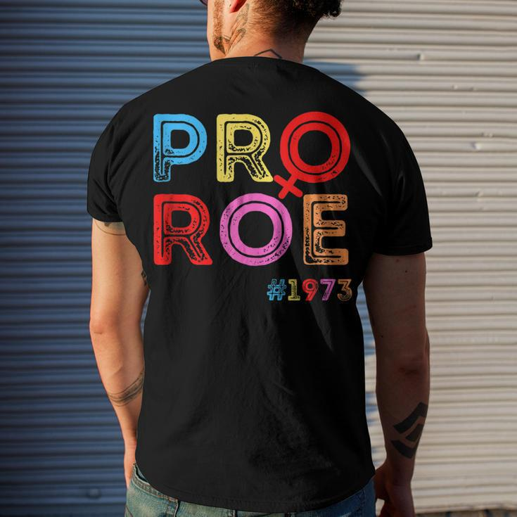 Pro Choice Pro Roe Vintage 1973 Mind Your Own Uterus Men's T-shirt Back Print Gifts for Him