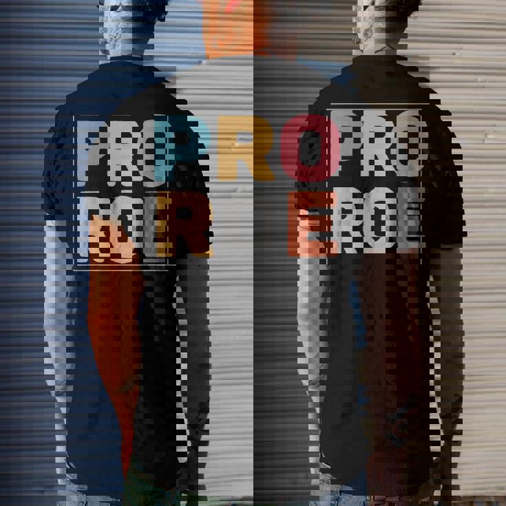 Pro Roe V3 Men's Back Print T-shirt Gifts for Him