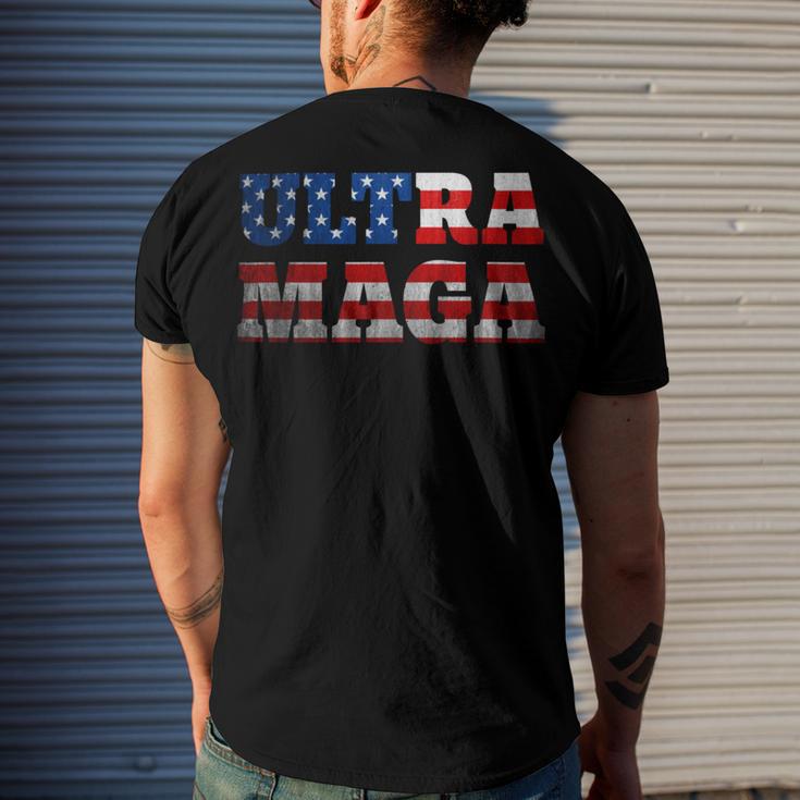 Proud Ultra Maga V11 Men's Crewneck Short Sleeve Back Print T-shirt Gifts for Him