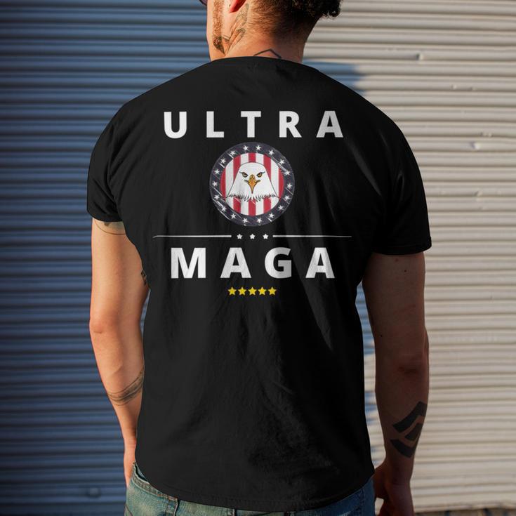 Proud Ultra Maga V12 Men's Crewneck Short Sleeve Back Print T-shirt Gifts for Him