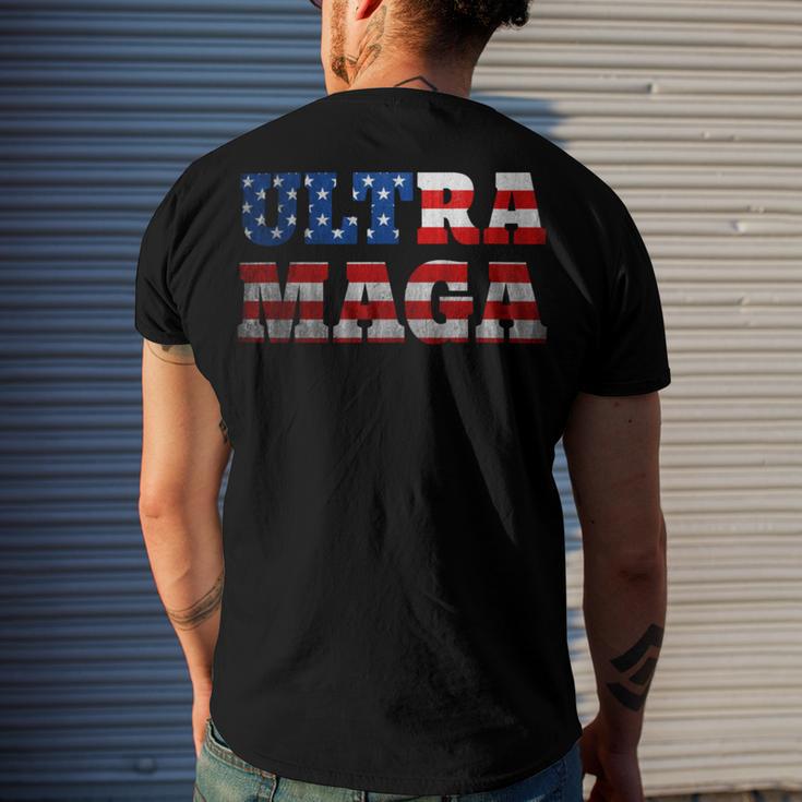 Proud Ultra Maga V4 Men's Crewneck Short Sleeve Back Print T-shirt Gifts for Him