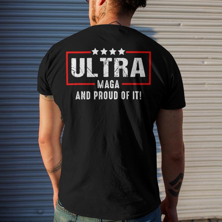 Proud Ultra Maga V8 Men's Crewneck Short Sleeve Back Print T-shirt Gifts for Him