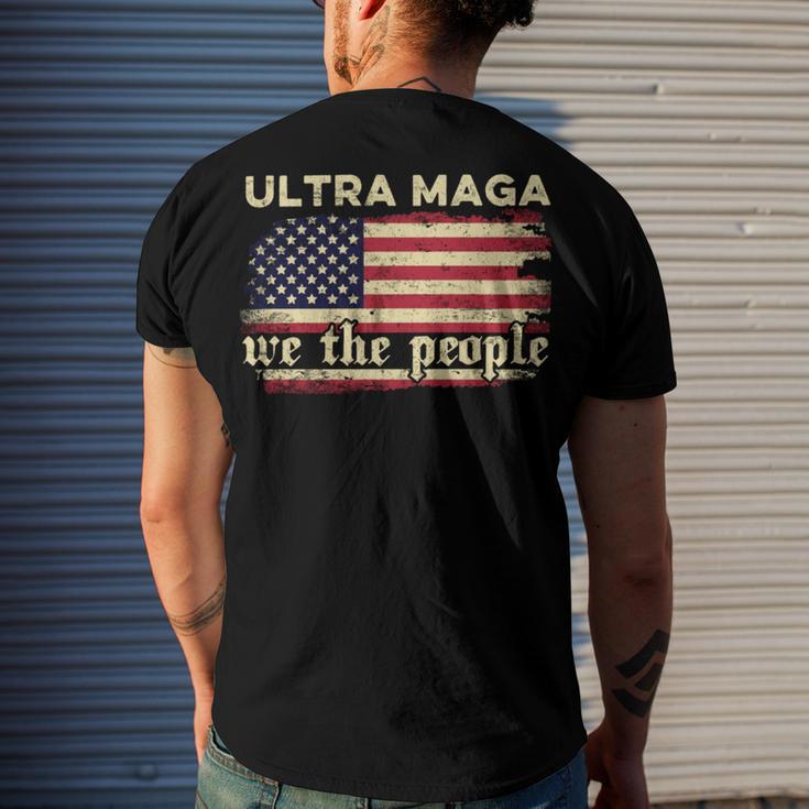 Proud Ultra Maga V9 Men's Crewneck Short Sleeve Back Print T-shirt Gifts for Him