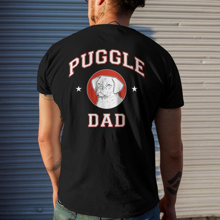 Puggle Dad Puggle Owner Men's Back Print T-shirt Gifts for Him