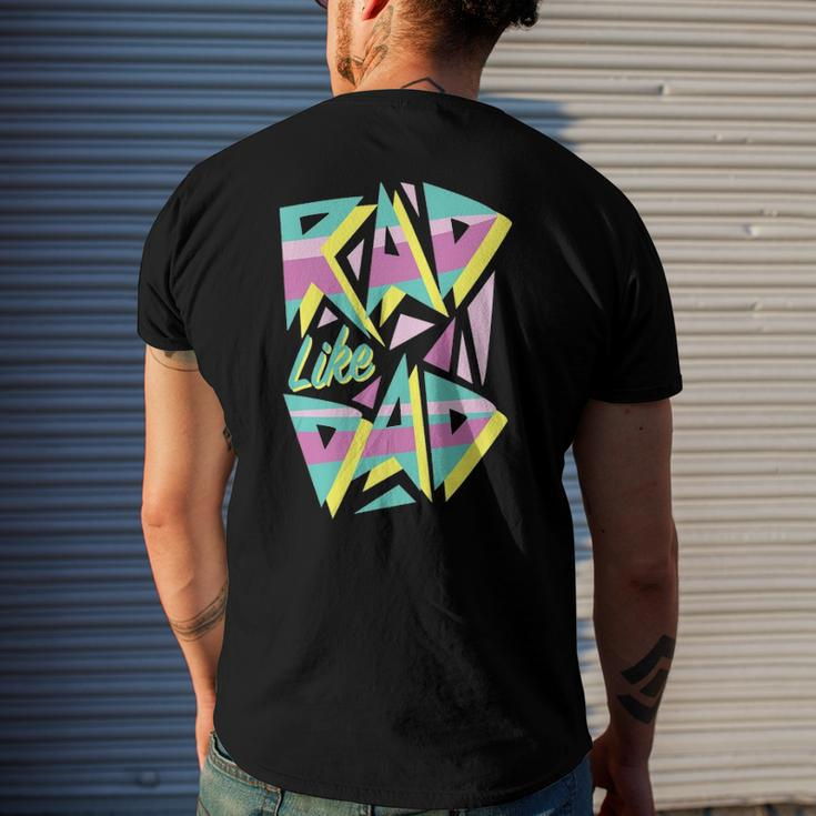 Rad Like Dad 80S Retro Graphic Men's Back Print T-shirt Gifts for Him