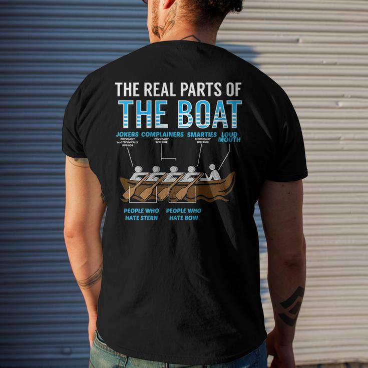 The Real Parts Of The Boat Rowing Men's Back Print T-shirt Gifts for Him