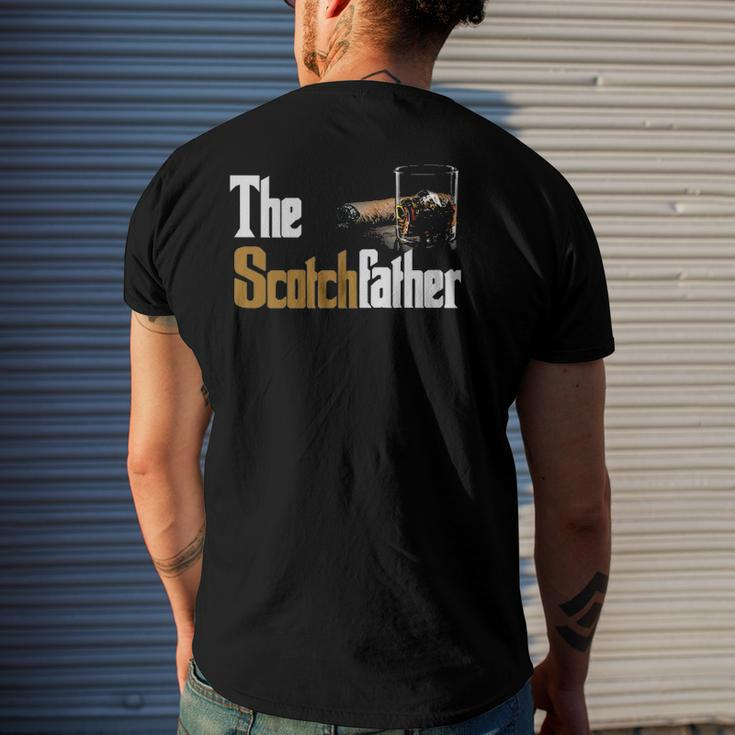 The Scotch Father Whiskey Lover From Her Men's Back Print T-shirt Gifts for Him