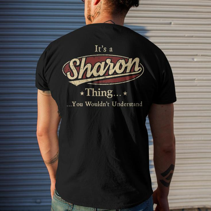 Sharon Name PrintShirts Shirts With Name Sharon Men's T-Shirt Back Print Gifts for Him