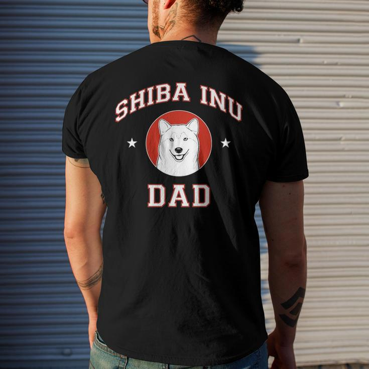 Shiba Inu Dad Pet Lovers Men's Back Print T-shirt Gifts for Him