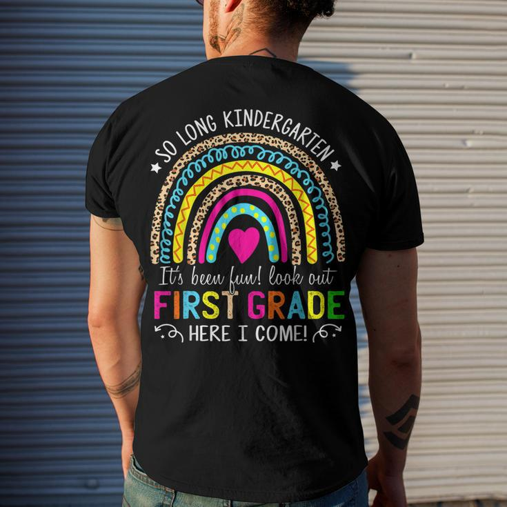 So Long Kindergarten Look Out First Grade Here I Come Men's Back Print T-shirt Gifts for Him