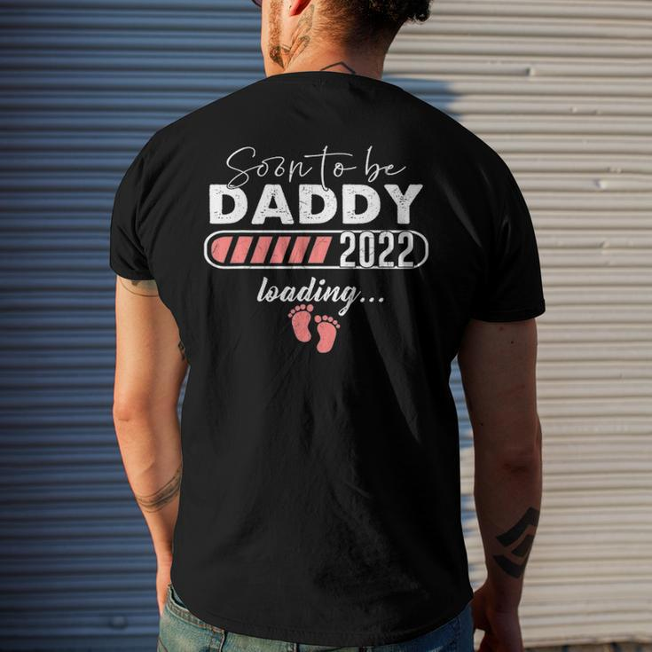 Soon To Be Daddy Est 2022 Pregnancy Announcement Men's Back Print T-shirt Gifts for Him