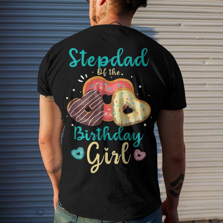 Stepdad Of The Birthday Girl Matching Family Birthday Men's T-shirt Back Print Gifts for Him