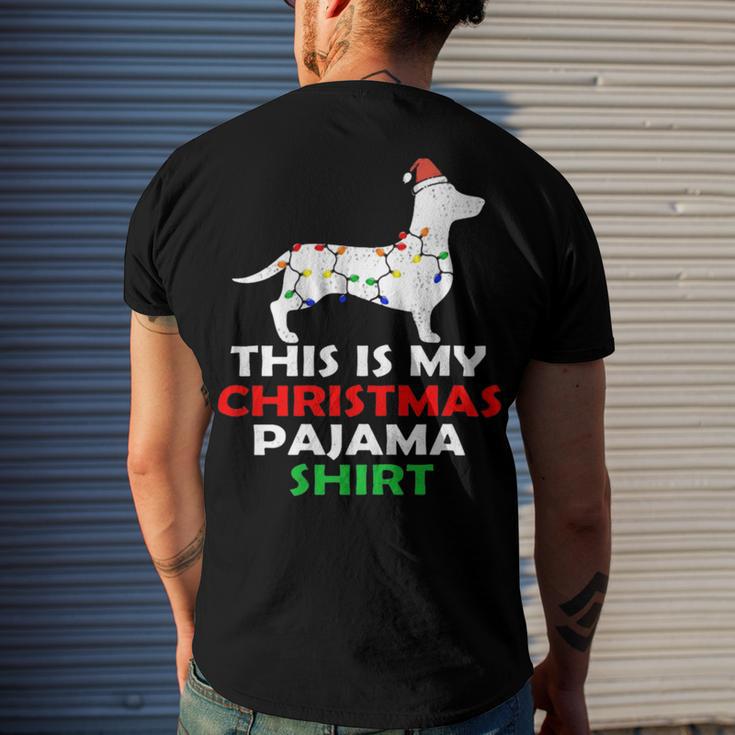 This Is My Christmas Pajama 875 Shirt Men's Crewneck Short Sleeve Back Print T-shirt Gifts for Him