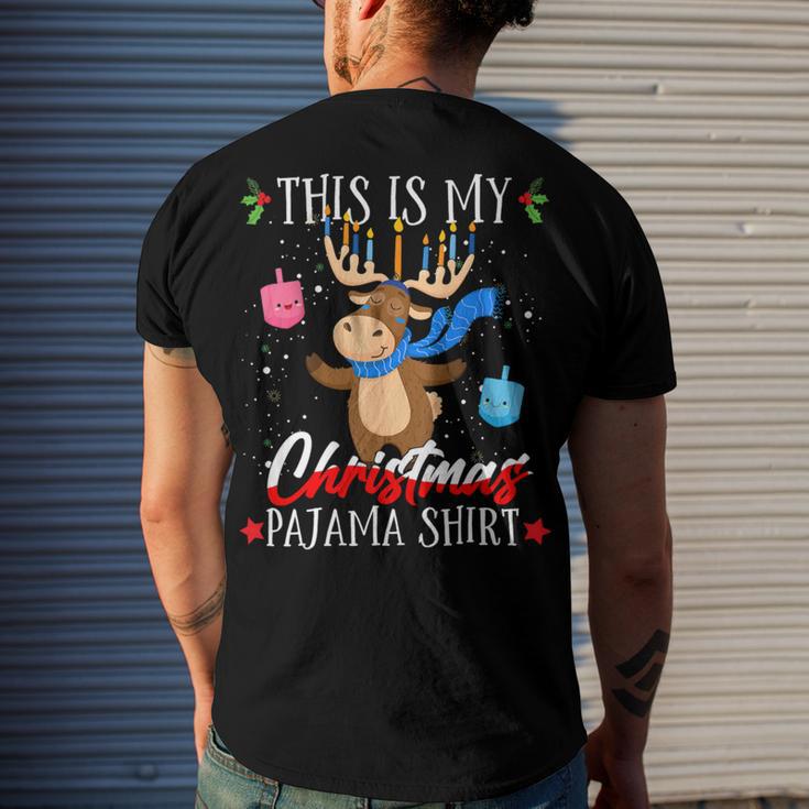 This Is My Christmas Pajama Jewish 545 Shirt Men's Crewneck Short Sleeve Back Print T-shirt Gifts for Him