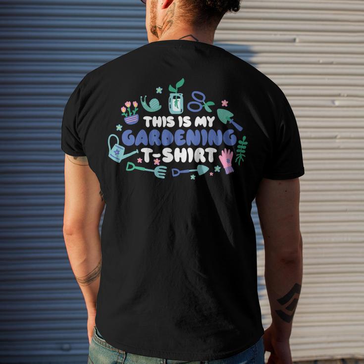 This Is My Gardening Garden Gangster 549 Shirt Men's Crewneck Short Sleeve Back Print T-shirt Gifts for Him