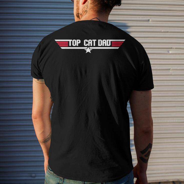 Top Cat Dad Cat Father 80S Fathers Day Men's T-shirt Back Print Gifts for Him