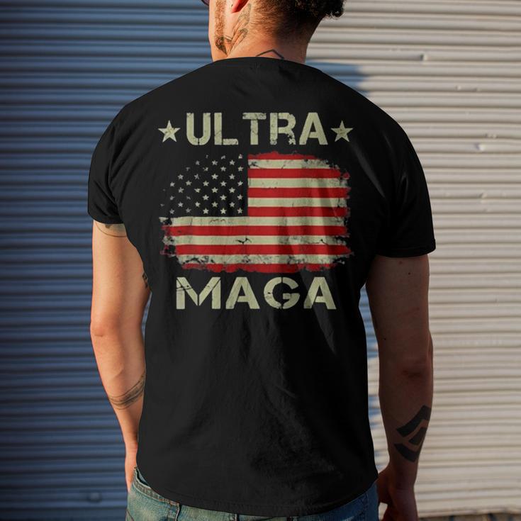 Ultra Maga And Proud Of It A Ultra Maga And Proud Of It V10 Men's Crewneck Short Sleeve Back Print T-shirt Gifts for Him