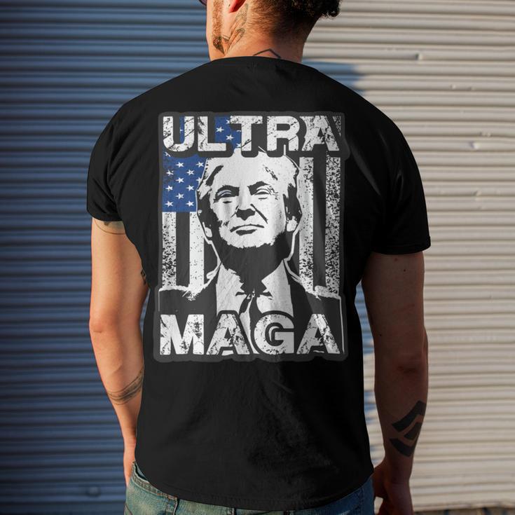 Ultra Maga And Proud Of It V26 Men's Crewneck Short Sleeve Back Print T-shirt Gifts for Him