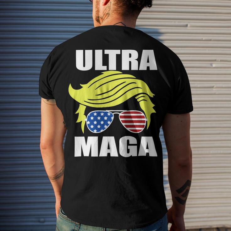 Ultra Maga Joe Biden Pro Trump Gift Men's Crewneck Short Sleeve Back Print T-shirt Gifts for Him