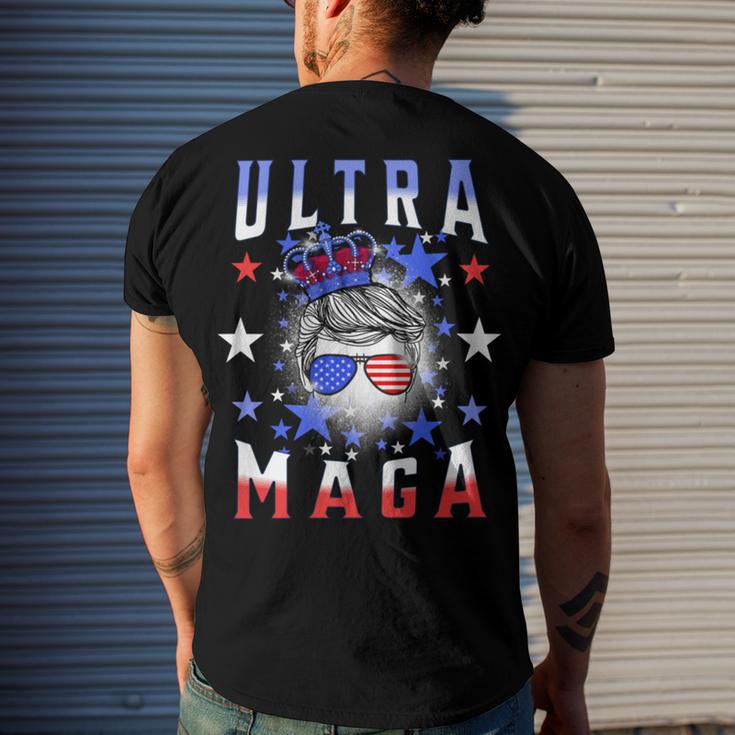 Ultra Maga The Return Of The Great Maga King V2 Men's Crewneck Short Sleeve Back Print T-shirt Gifts for Him