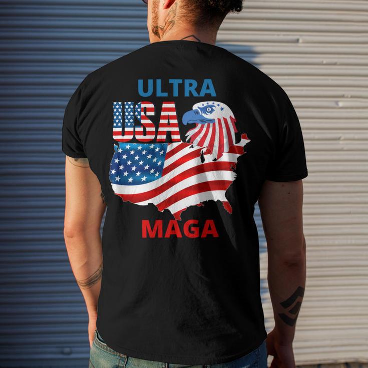 Ultra Maga Ultra Maga Funny Men's Crewneck Short Sleeve Back Print T-shirt Gifts for Him