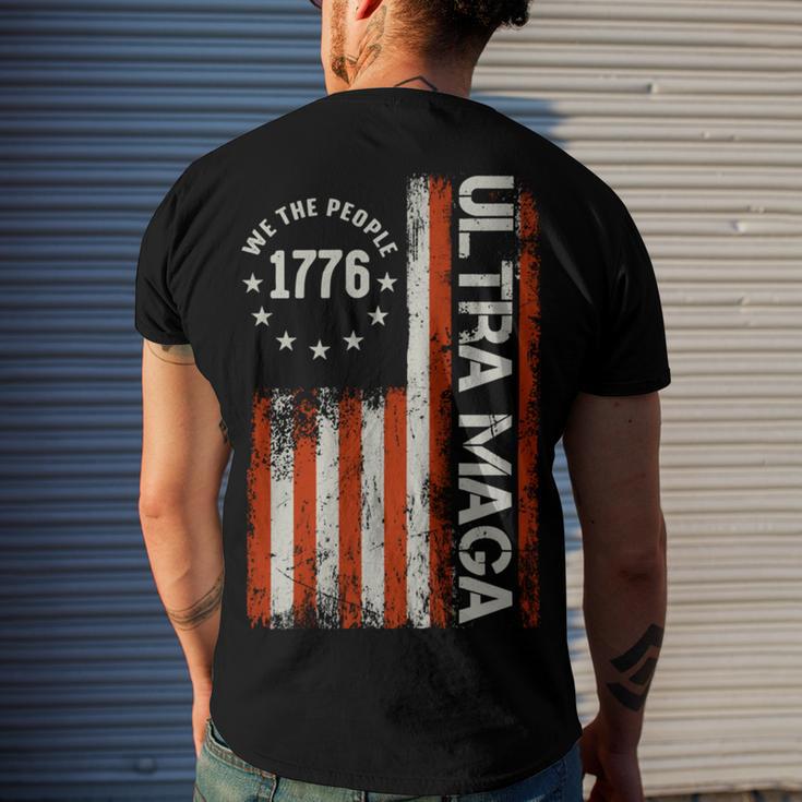 Ultra Maga V14 Men's Crewneck Short Sleeve Back Print T-shirt Gifts for Him