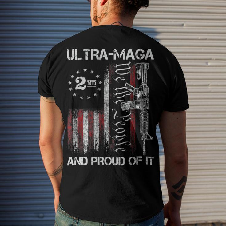 Ultra Maga We The People Proud Republican Usa Flag V2 Men's Crewneck Short Sleeve Back Print T-shirt Gifts for Him