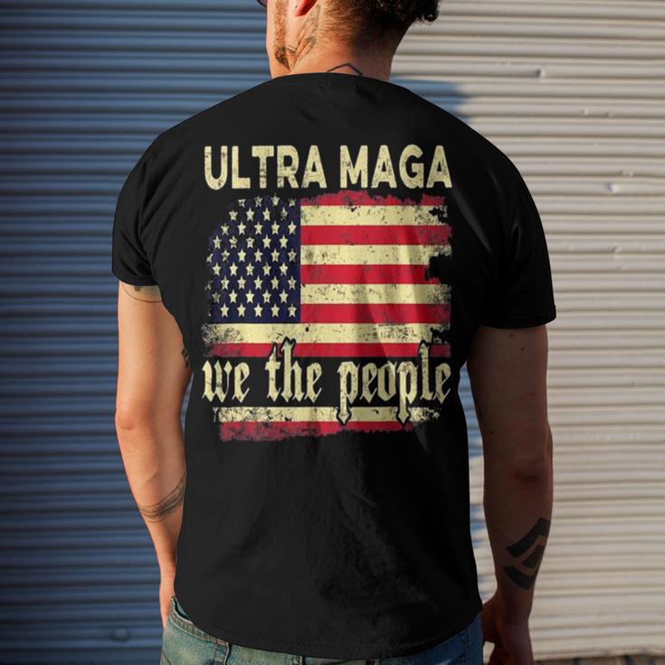 Ultra Maga We The People Vintage Men's Crewneck Short Sleeve Back Print T-shirt Gifts for Him