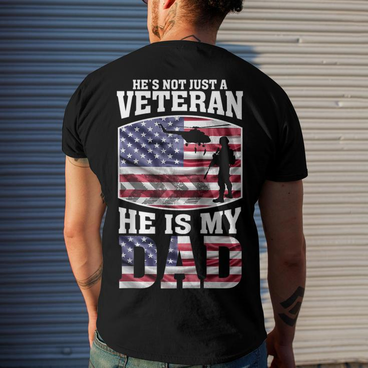 Veteran Dad 4Th Of July Or Labor Day Men's T-shirt Back Print Gifts for Him