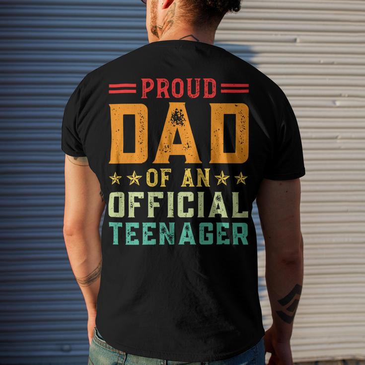 Vintage Thirteen Retro Proud Dad Of An 544 Shirt Men's Crewneck Short Sleeve Back Print T-shirt Gifts for Him