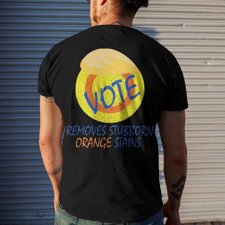 Vote Removes Stubborn Orange Stains 902 Shirt Men's Crewneck Short Sleeve Back Print T-shirt Gifts for Him