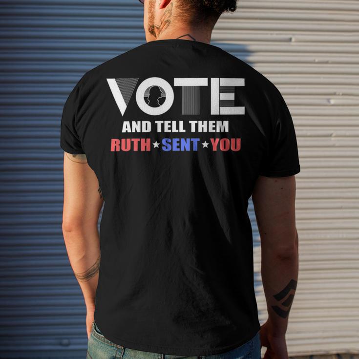 Vote Tell Them Ruth Sent You 32 Shirt Men's Crewneck Short Sleeve Back Print T-shirt Gifts for Him