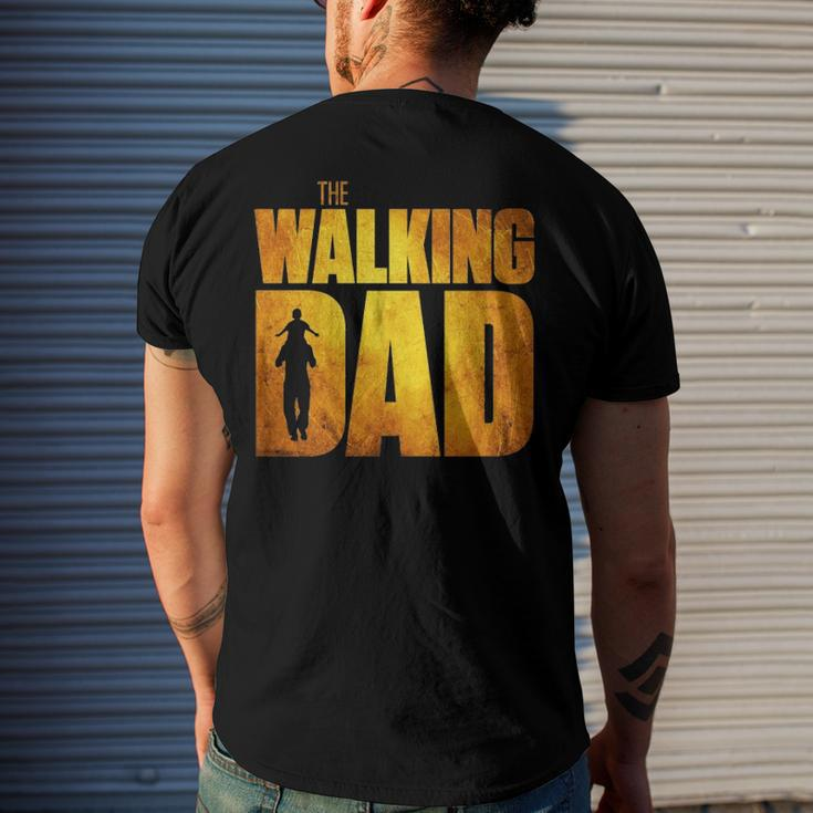 Walking Dad Fathers Day Best Grandfather Men Fun Men's Back Print T-shirt Gifts for Him