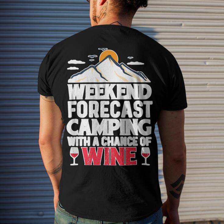 Weekend Forcast Camping Retro Vintage 27 Shirt Men's Crewneck Short Sleeve Back Print T-shirt Gifts for Him