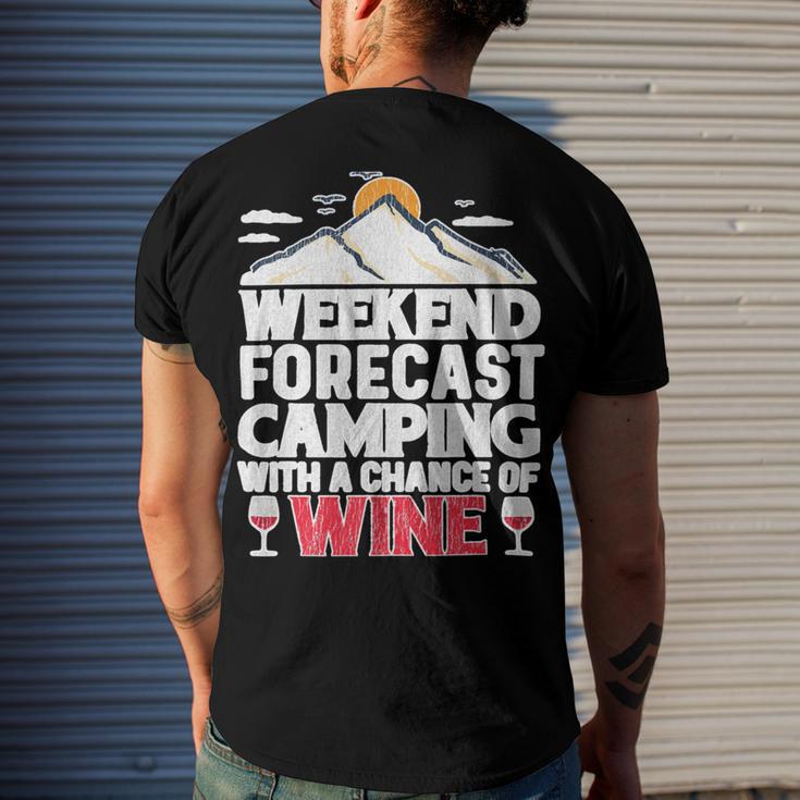 Weekend Forcast Wine Lover Outdoor 26 Shirt Men's Crewneck Short Sleeve Back Print T-shirt Gifts for Him