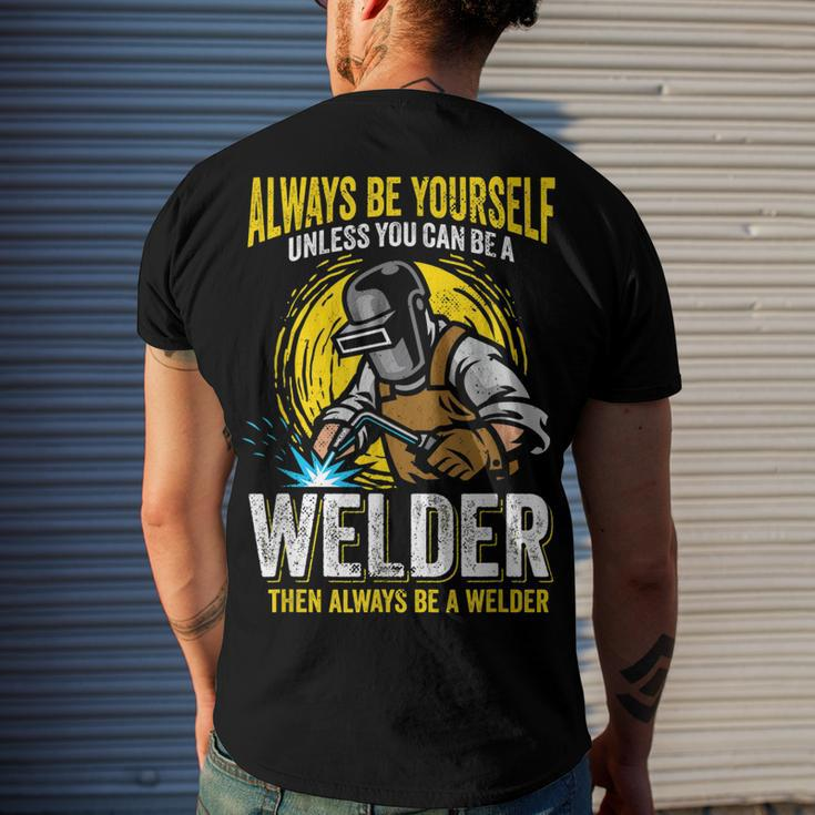 Welder Clothes For Men Welding V2 Men's T-shirt Back Print Gifts for Him