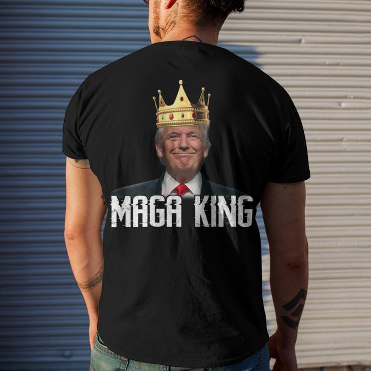 Womens Maga King Shirt The Great Maga King Trump Ultra Maga Men's Crewneck Short Sleeve Back Print T-shirt Gifts for Him