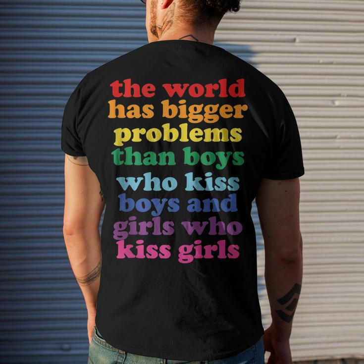The World Has Bigger Problems Lgbt Community Gay Pride Men's Back Print T-shirt Gifts for Him