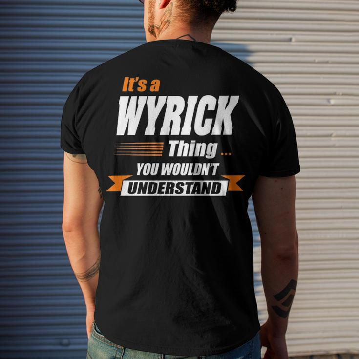 Wyrick Name Its A Wyrick Thing Men's T-Shirt Back Print Gifts for Him